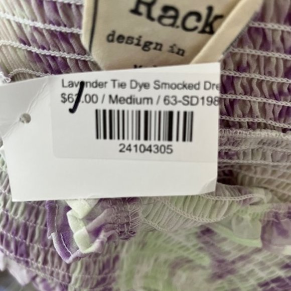 NWT. Tie Dye mini ruffle dress sz M - Picture 7 of 8